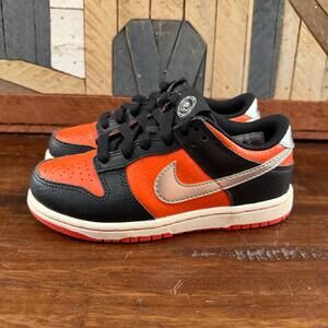 Nike Dunk Low‎ "Martian" Black/Picante Red Kids Sneakers 12C